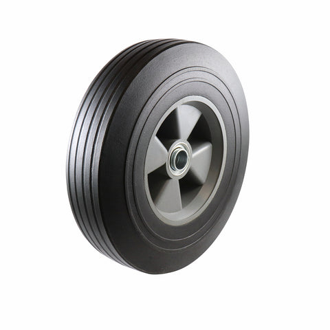 Move It 250mm Plastic Centre Solid Rubber Wheel 100kg 19mm Bore