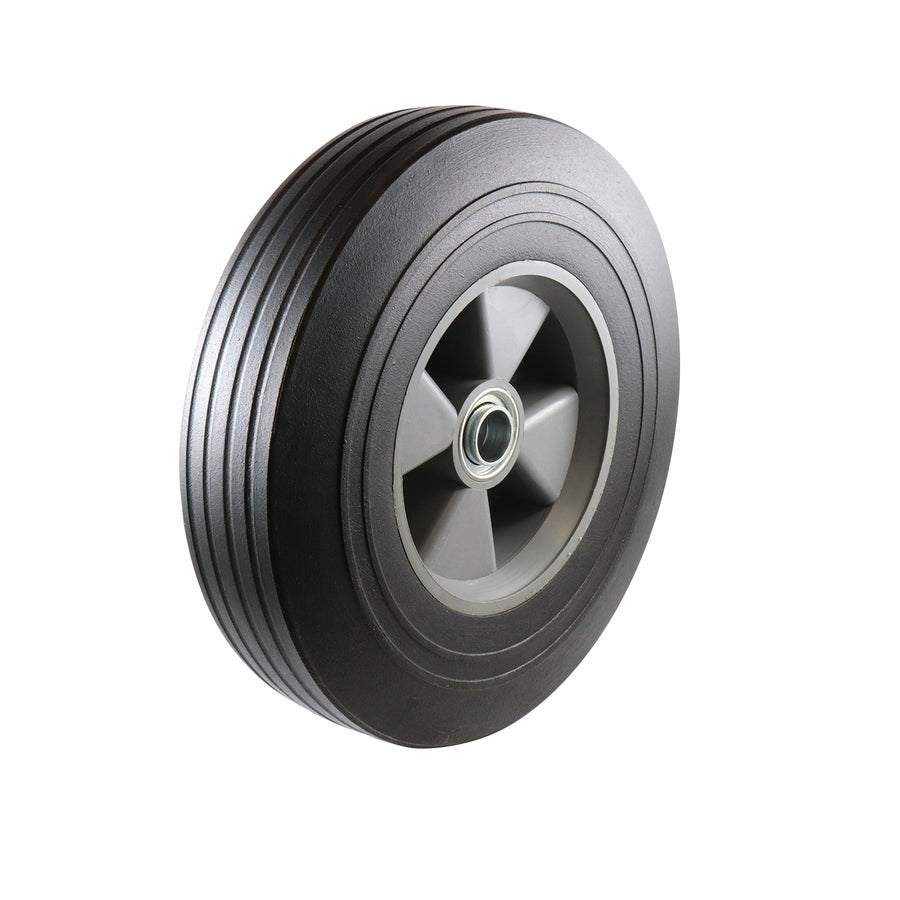Move It 250mm Plastic Centre Solid Rubber Wheel 100kg 19mm Bore