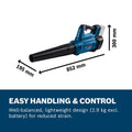 Bosch 18V Professional Cordless Leaf Blower 780m³/h - 8.0Ah Kit - SuperSaverAU - view 4
