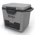 Ninja 28L FrostVault Hard Cooler with Dry Zone - Slate Grey, Lockable Lid, Fits 48 Cans - FB131GY