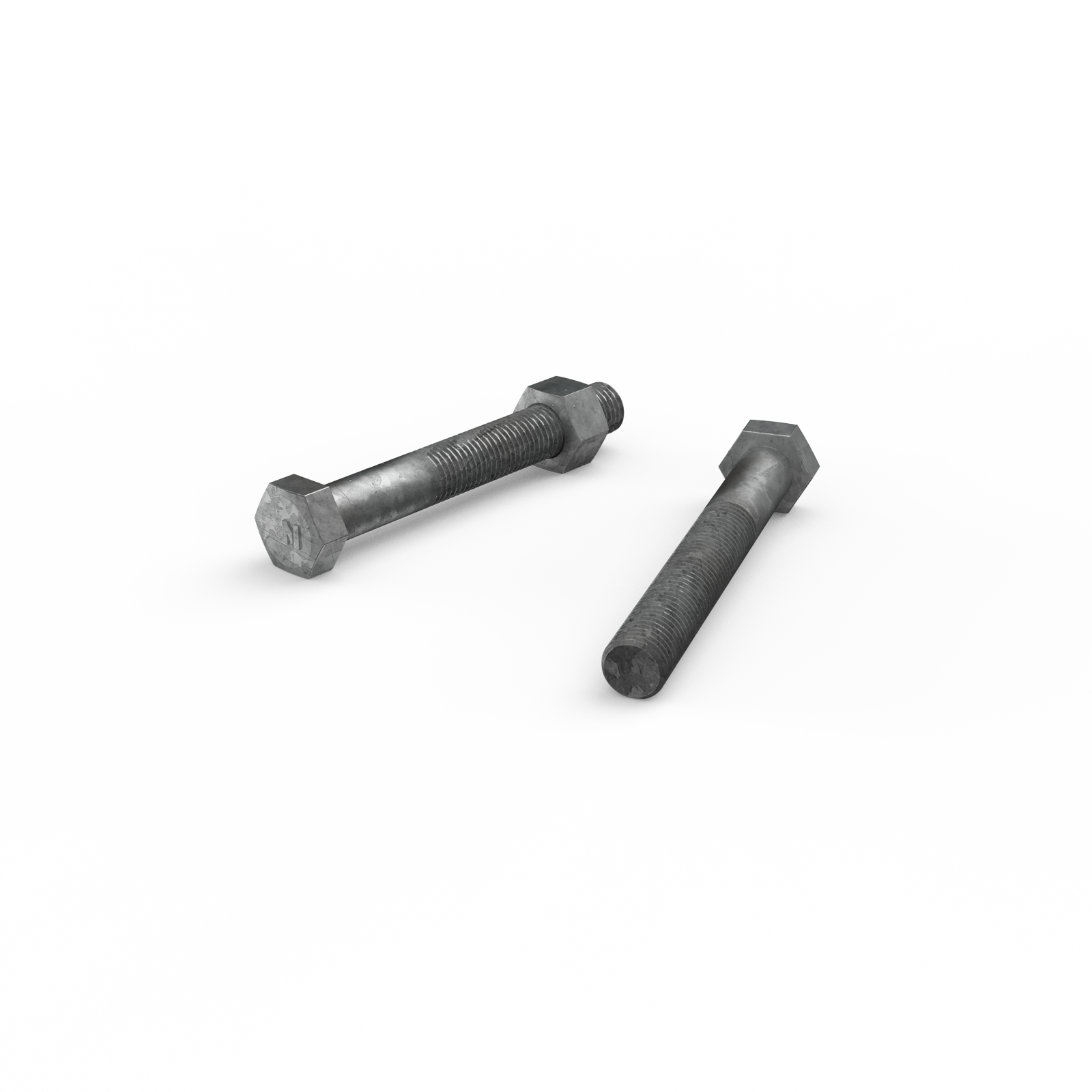 Zenith M16 x 120mm Hot Dip Galvanised Hex Head Bolt and Nut - Each