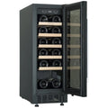 Cantina 20 Bottle Single Zone Wine Cabinet - Black, Double-Glazed Glass Door, 56L - CCWIS20B
