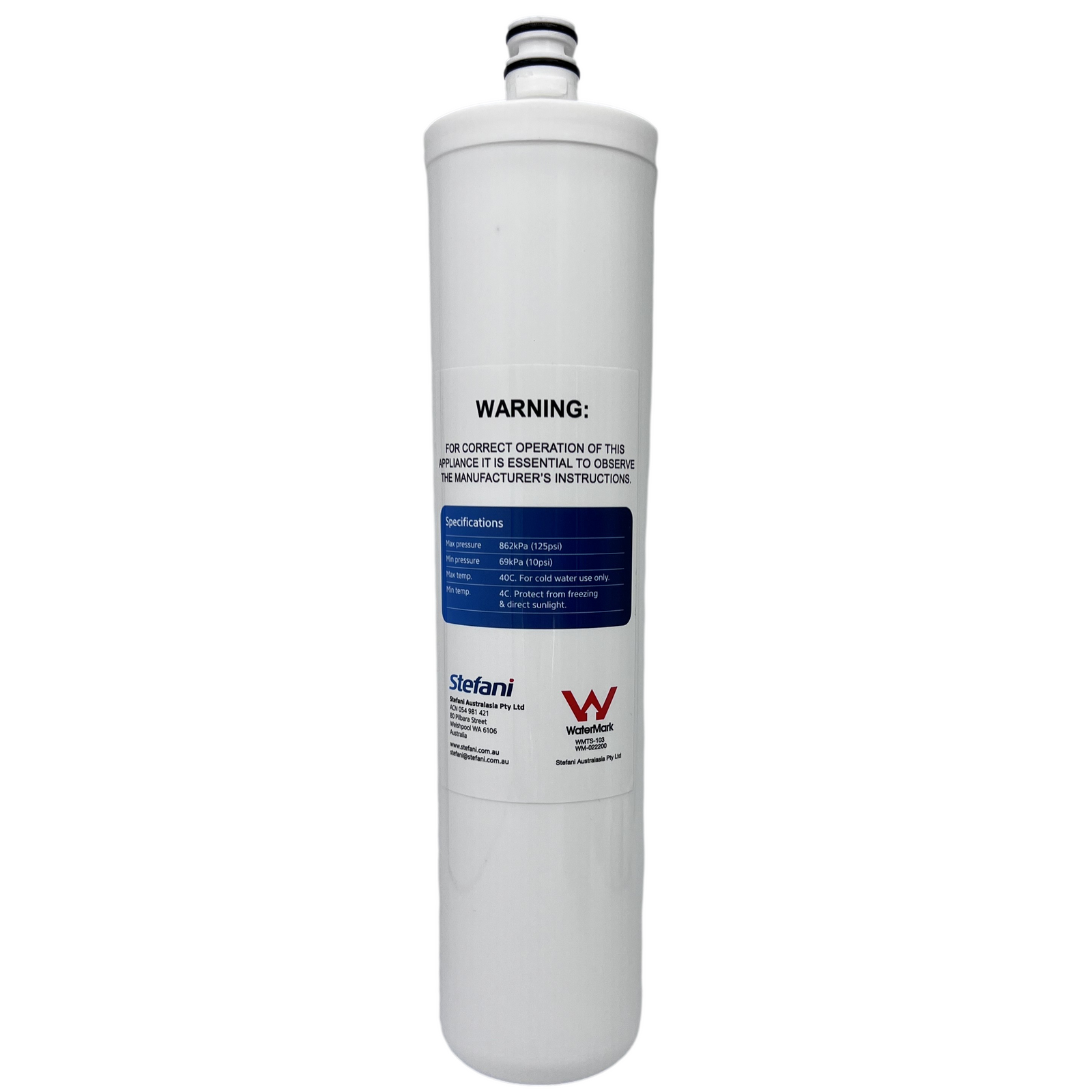 Stefani 1.0 Micron Under Counter Carbon Water Filter Replacement Cartridge