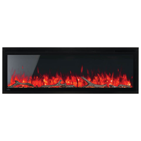 Napoleon Entice 50 Wall Hanging Electric Fireplace - Nearly Frameless Glass, Black - NEFL50CFH-1-AU