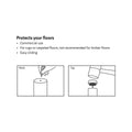 Surface Gard 29mm White Plastic Cushioned Glide 4 Pack - Floor Protection - SuperSaverAU - view 3