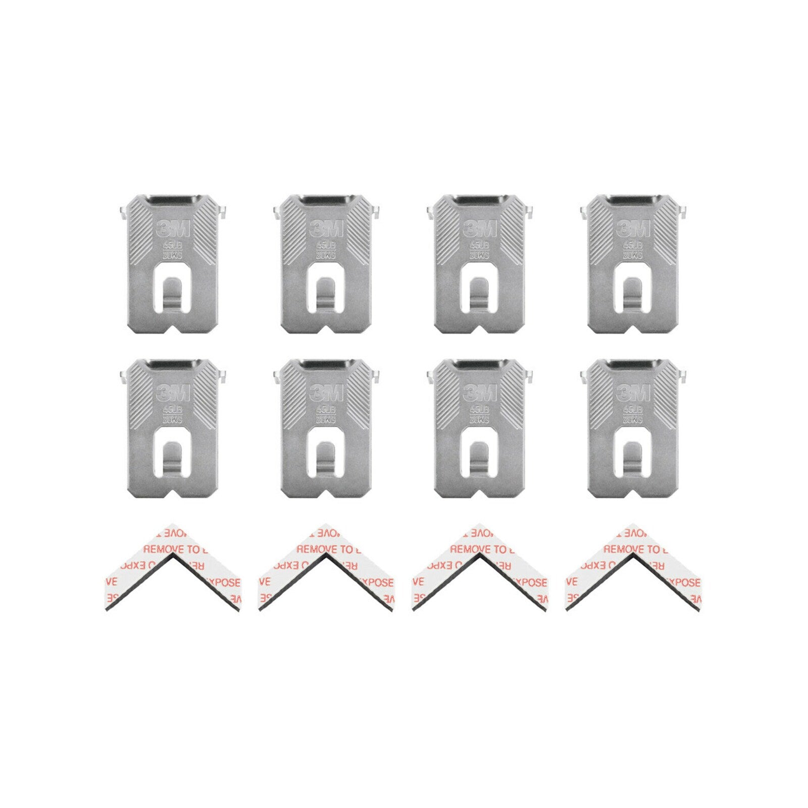 3M CLAW 20kg Drywall Picture Hangers with Spot Markers - 8 Hangers & 4 Markers