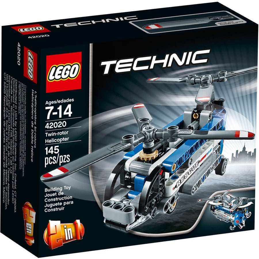 LEGO 42020 Twin-Rotor Helicopter: 2-in-1 Rescue Build - SuperSaverAU - view 1