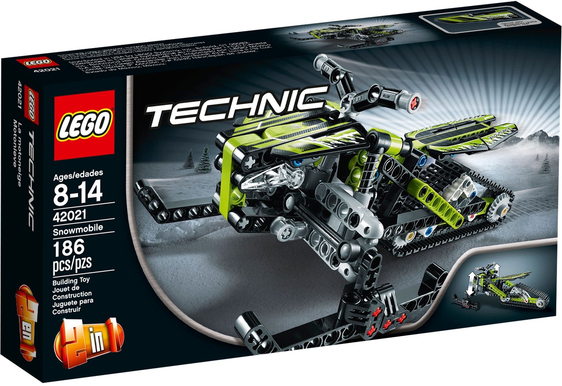 LEGO 42021 Snowmobile: 2-in-1 Off-Road Winter Fun - SuperSaverAU - view 1