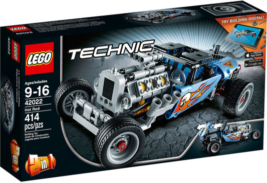 LEGO 42022 Hot Rod: Build & Race a Cool V6 Engine Car