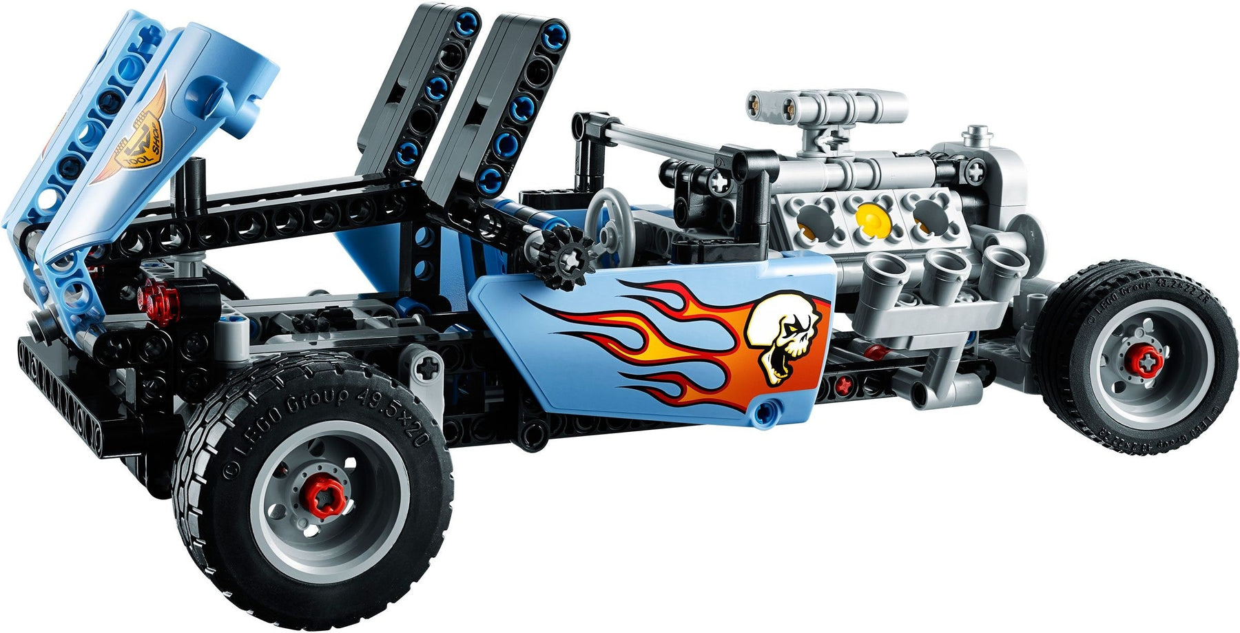 LEGO 42022 Hot Rod: Build & Race a Cool V6 Engine Car - SuperSaverAU - view 2
