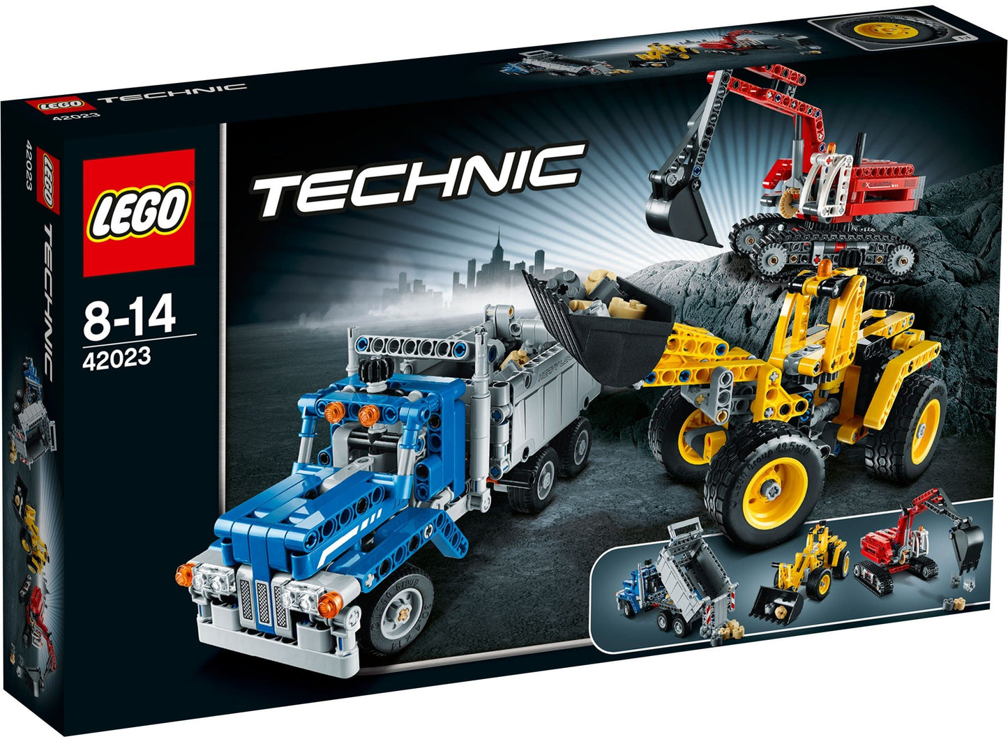 LEGO 42023 Construction Crew Set: Wheel Loader, Dump Truck & Excavator