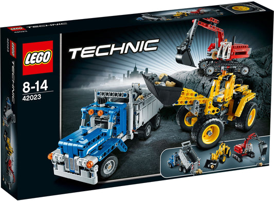LEGO 42023 Construction Crew Set: Wheel Loader, Dump Truck & Excavator