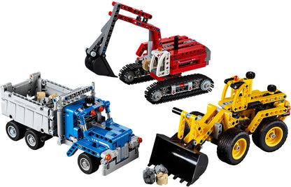 LEGO 42023 Construction Crew Set: Wheel Loader, Dump Truck & Excavator
