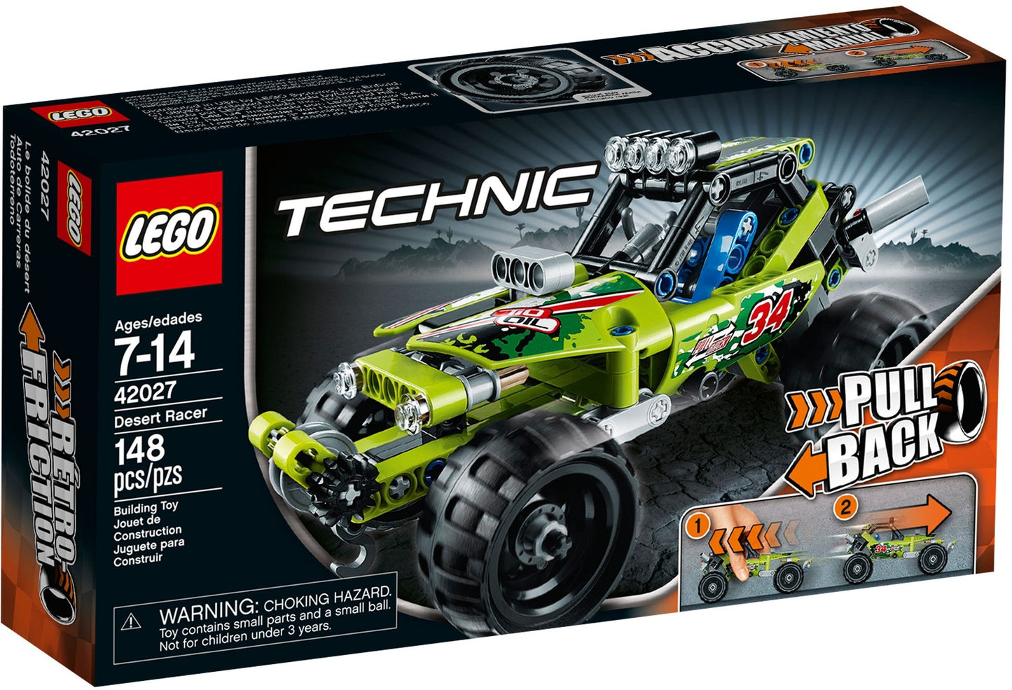 LEGO 42027 Desert Racer: Pull-Back Off-Road Buggy