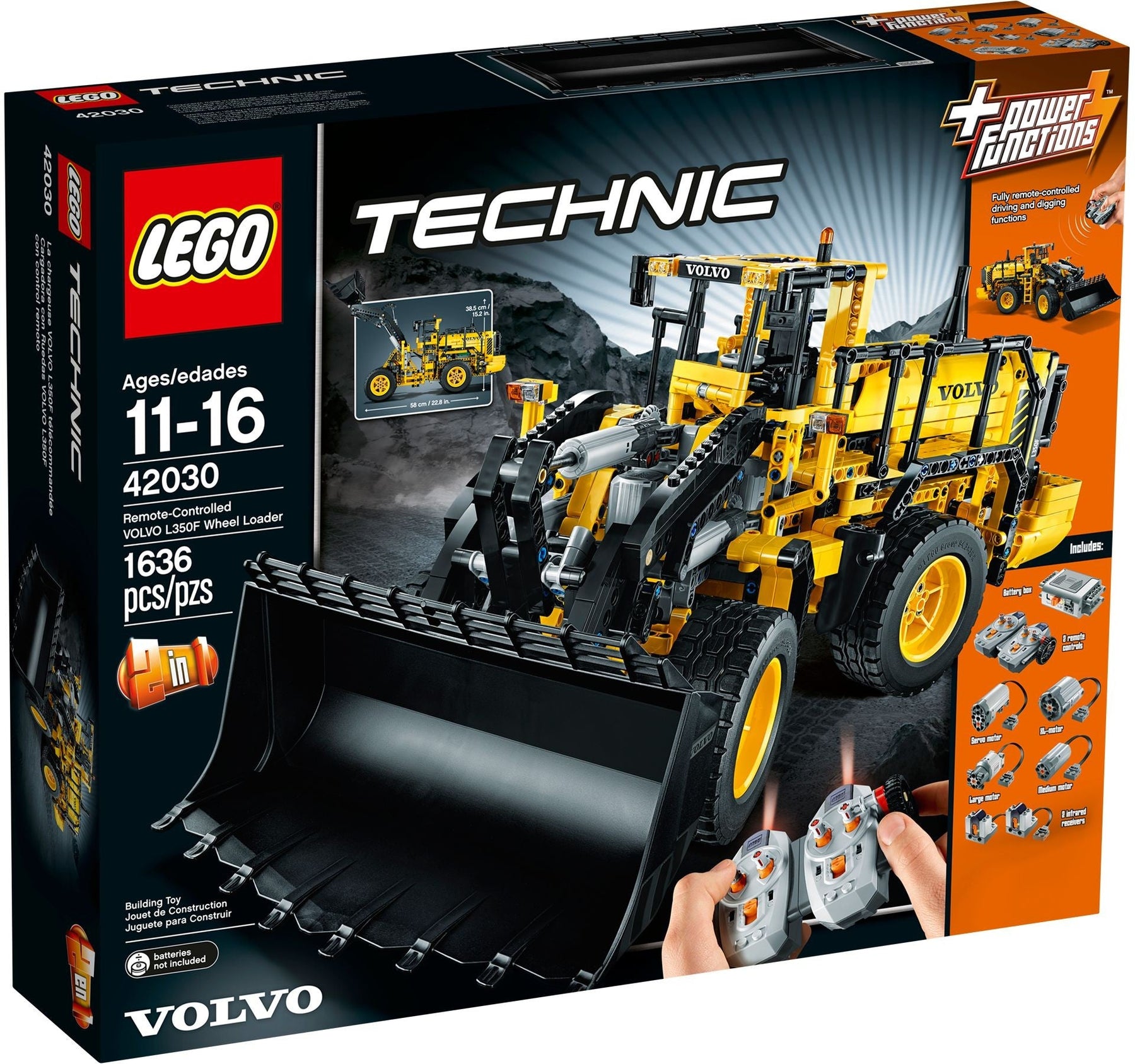 LEGO 42030 Volvo L350F Wheel Loader - Technic RC Set - SuperSaverAU - view 1