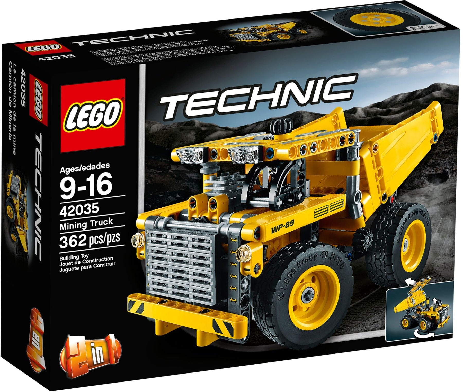 LEGO 42035 Mining Truck - 2-in-1 Technic Building Set - SuperSaverAU - view 1