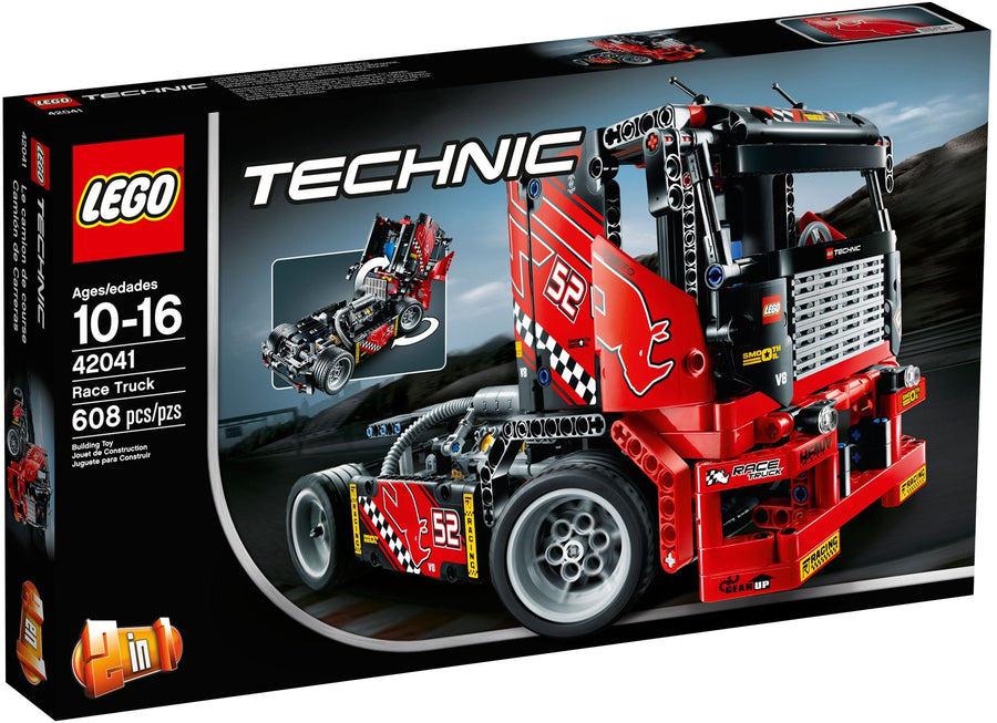 LEGO 42041 Race Truck: Build & Race a Powerful V8 Engine - SuperSaverAU - view 1