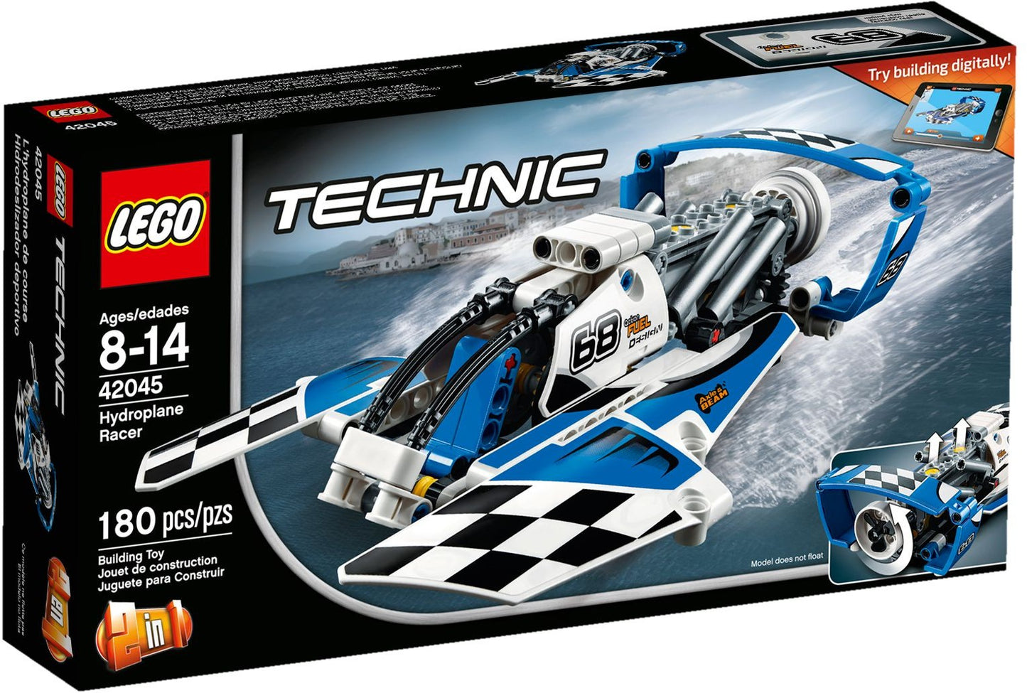 LEGO 42045 Hydroplane Racer: Build & Race 2-in-1 Speed Boat