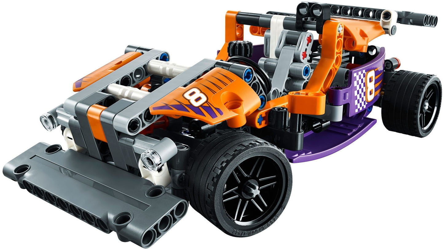 LEGO 42048 Race Kart: Build & Race a 2-in-1 Supercar