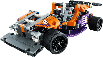 LEGO 42048 Race Kart: Build & Race a 2-in-1 Supercar