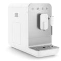 Smeg 50's Style automatic coffee machine with steam - white with aluminium face - 1.4L tank - BCC02WHMAU
