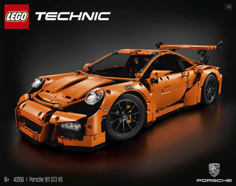 LEGO 42056 Porsche 911 GT3 RS Technic Supercar Model - SuperSaverAU - view 1