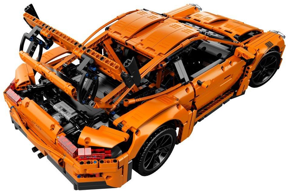 LEGO 42056 Porsche 911 GT3 RS Technic Supercar Model - SuperSaverAU - view 3