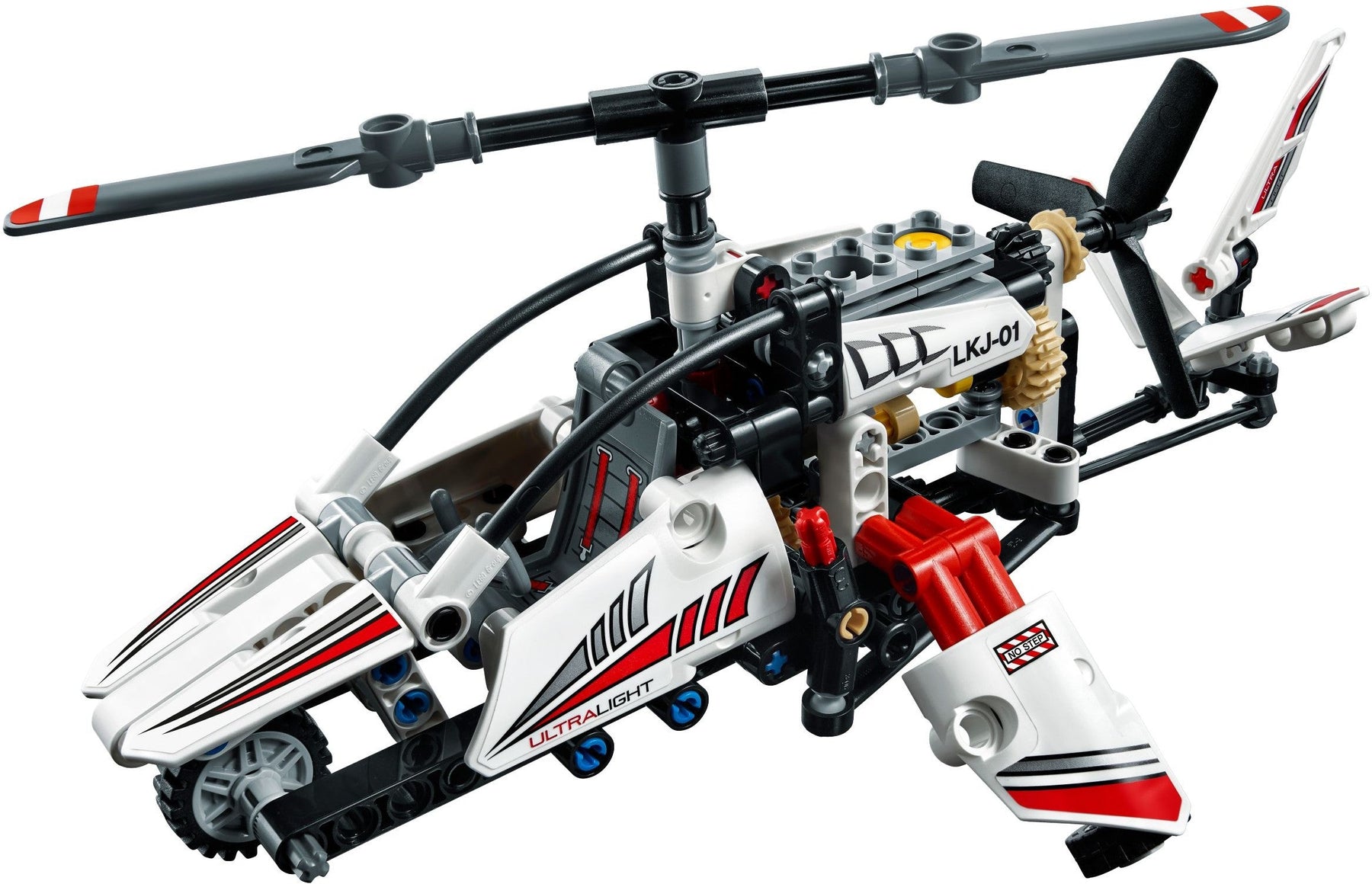 LEGO 42057 Ultralight Helicopter: 2-in-1 Buildable Aircraft Model - SuperSaverAU - view 2