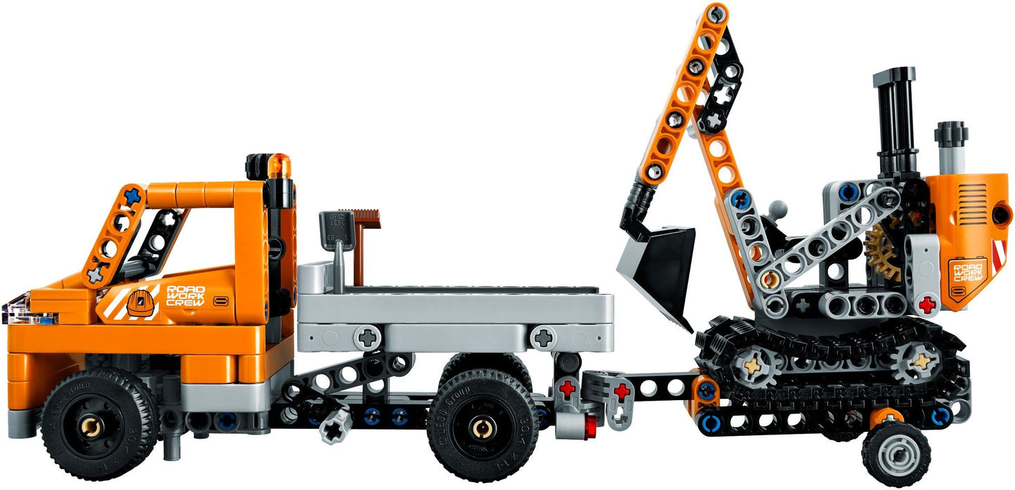 LEGO 42060 Roadwork Crew: Truck & Digger 2-in-1 Set