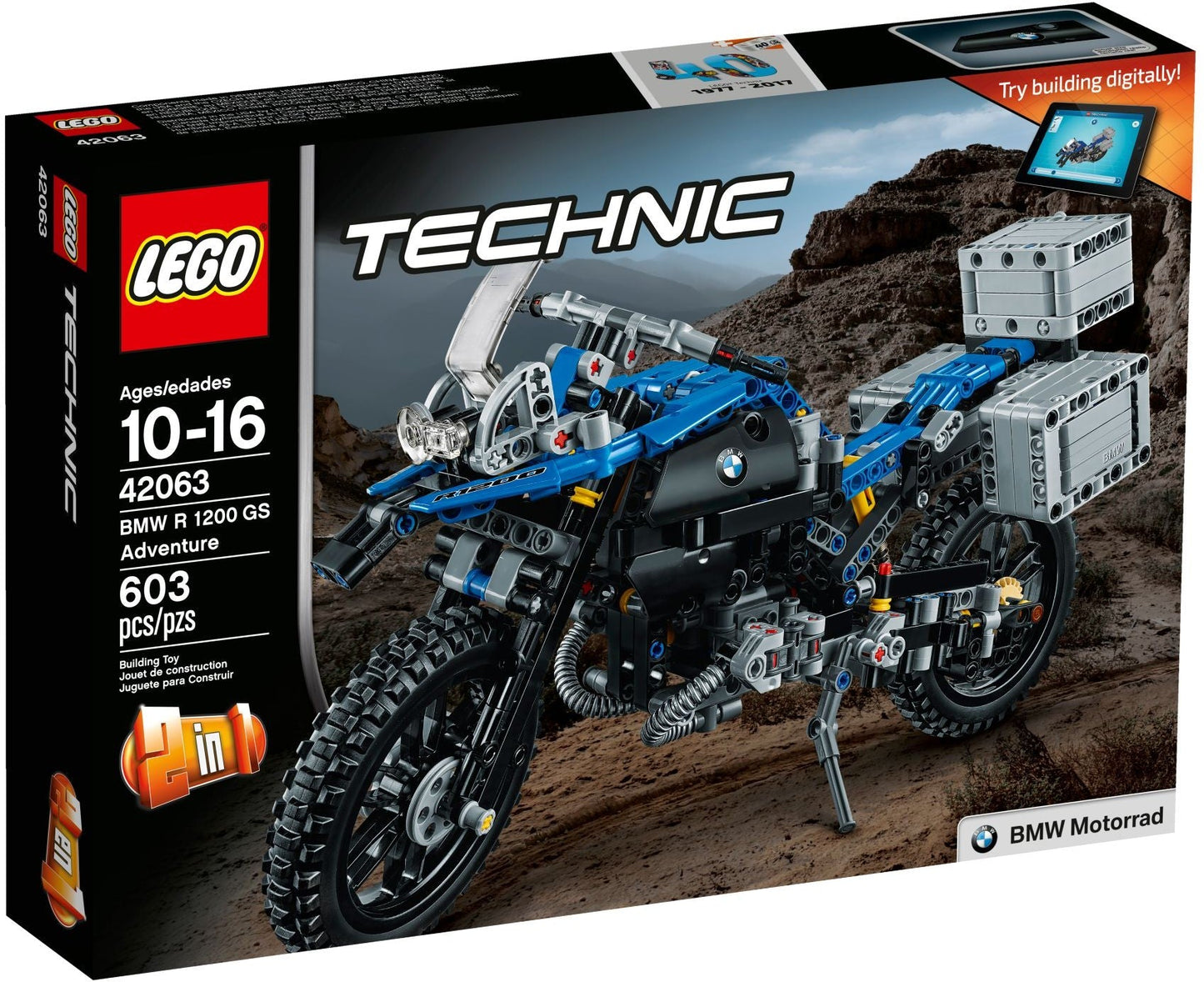 LEGO 42063 Technic BMW R 1200 GS Adventure- Auzzi Store