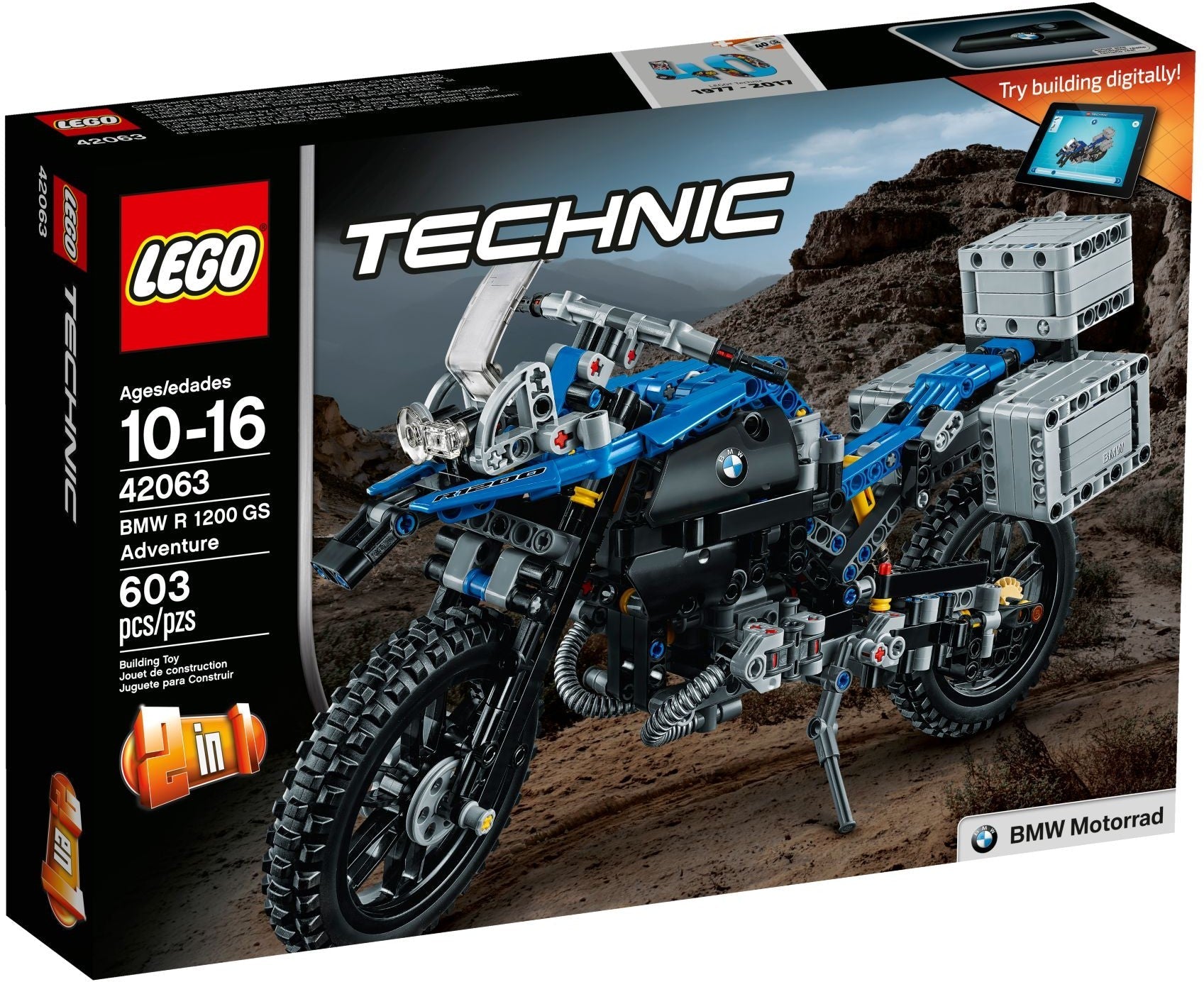 LEGO 42063 Technic BMW R 1200 GS Adventure- Auzzi Store