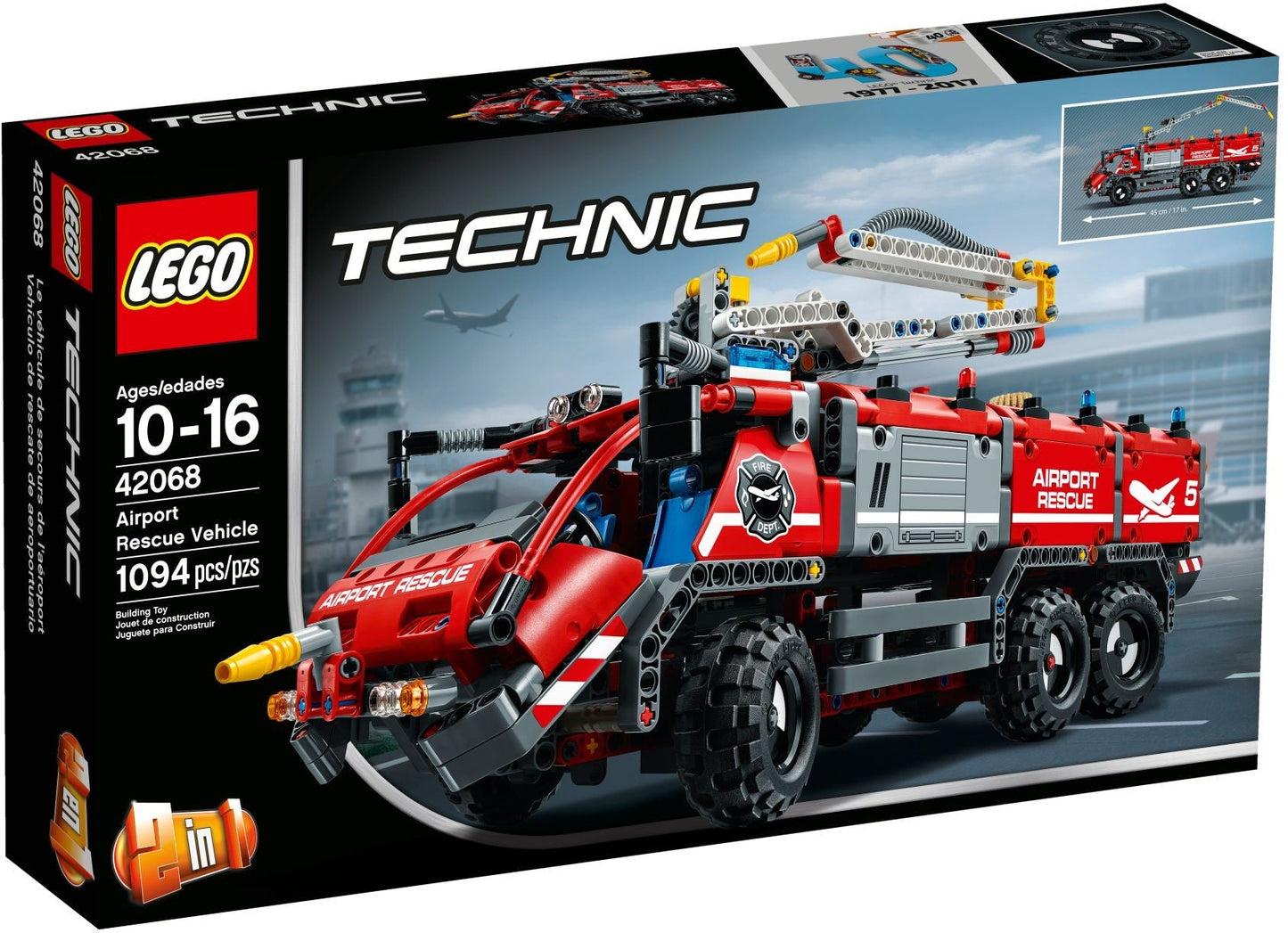 LEGO 42068 Airport Rescue Vehicle 2-in-1 Technic Set
