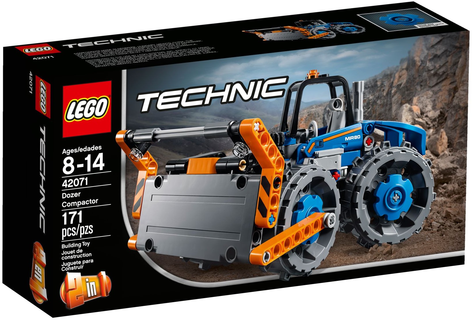 LEGO 42071 Dozer Compactor 2-in-1 Building Kit - SuperSaverAU - view 1