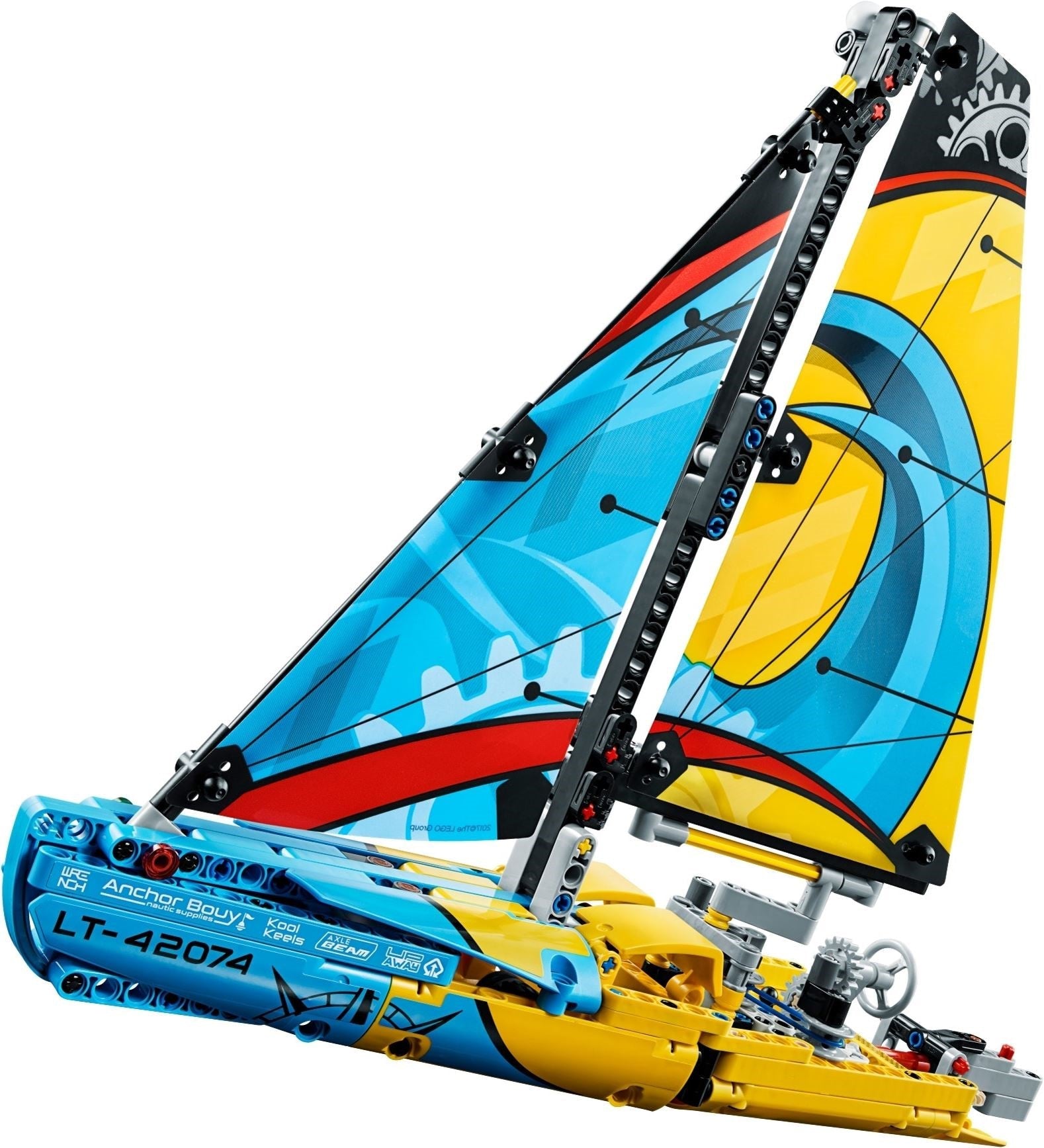 LEGO 42074 Racing Yacht & Catamaran 2-in-1 Sailboat Building Kit - SuperSaverAU - view 2