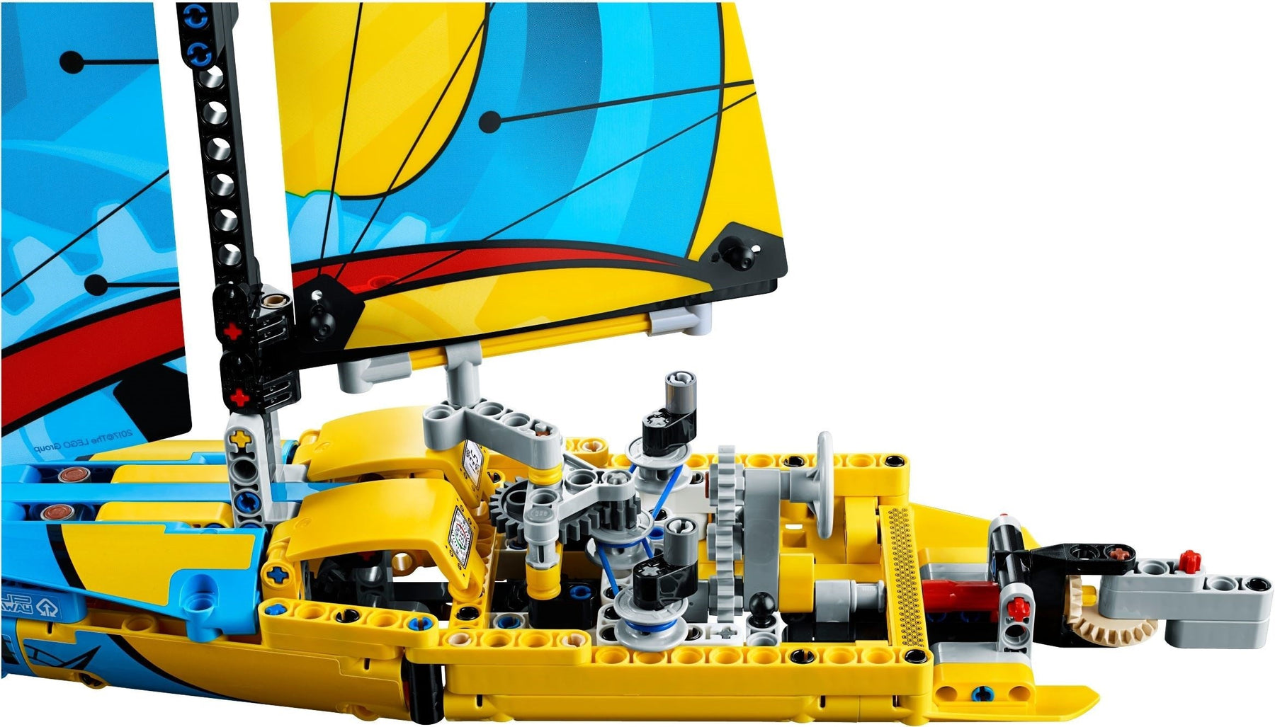 LEGO 42074 Racing Yacht & Catamaran 2-in-1 Sailboat Building Kit - SuperSaverAU - view 3