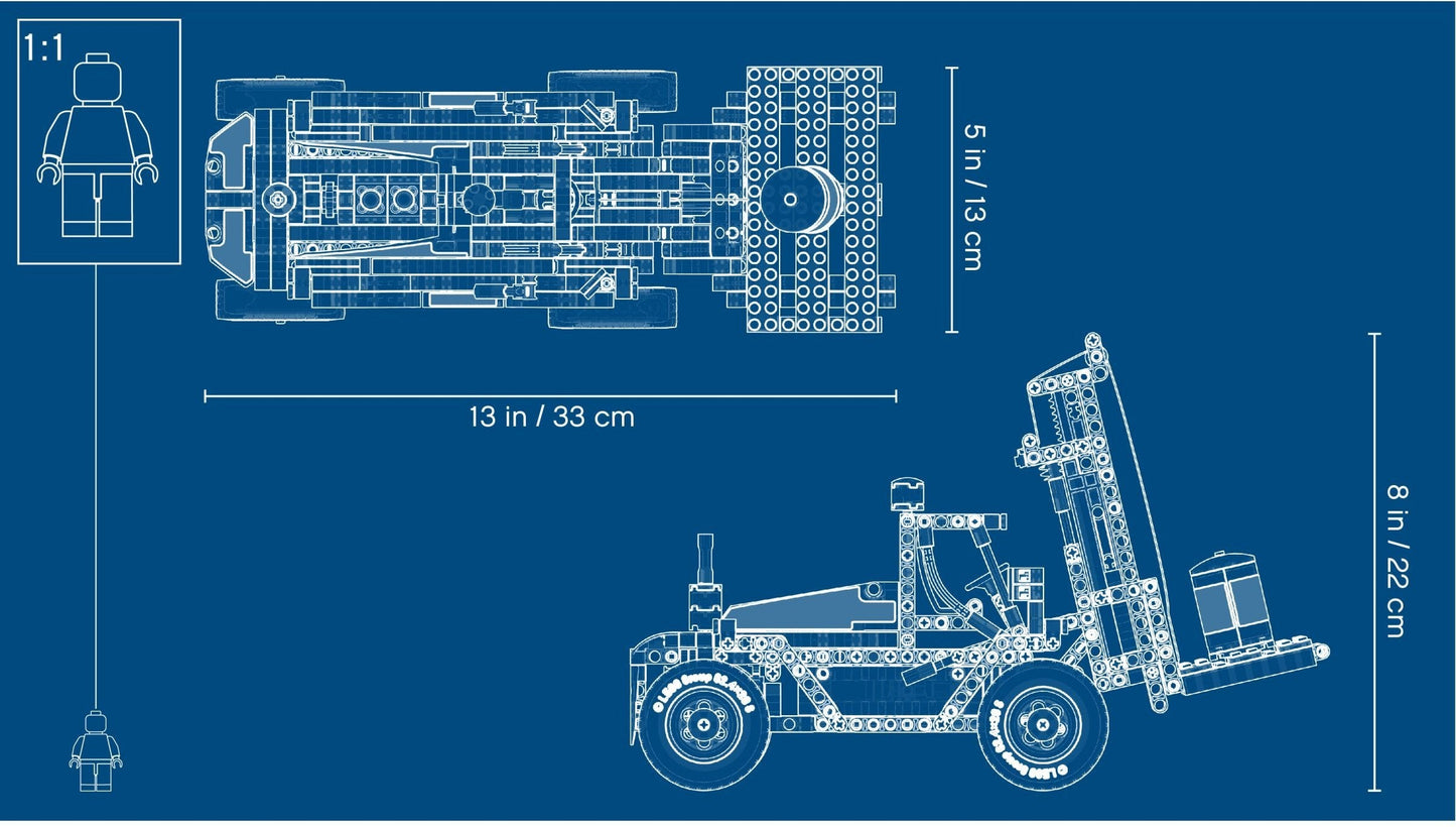 LEGO 42079 Heavy Duty Forklift 2-in-1 Technic Set