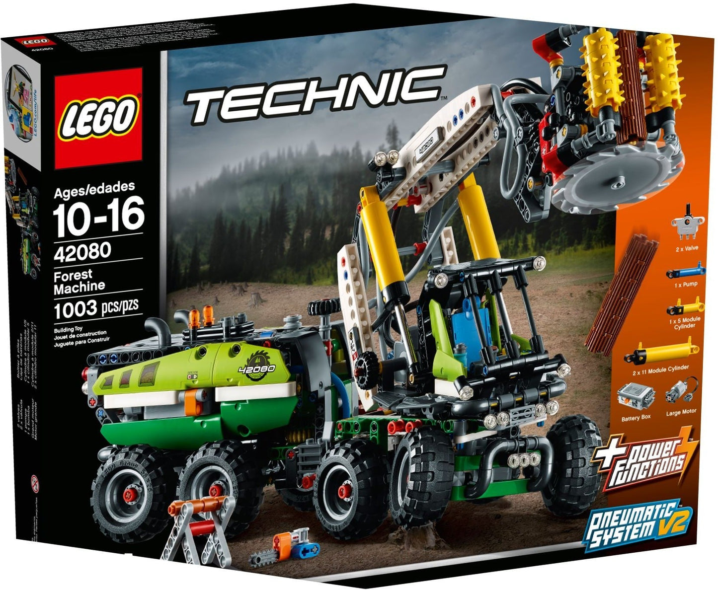 LEGO 42080 Forest Machine: Technic Harvester with Power Functions