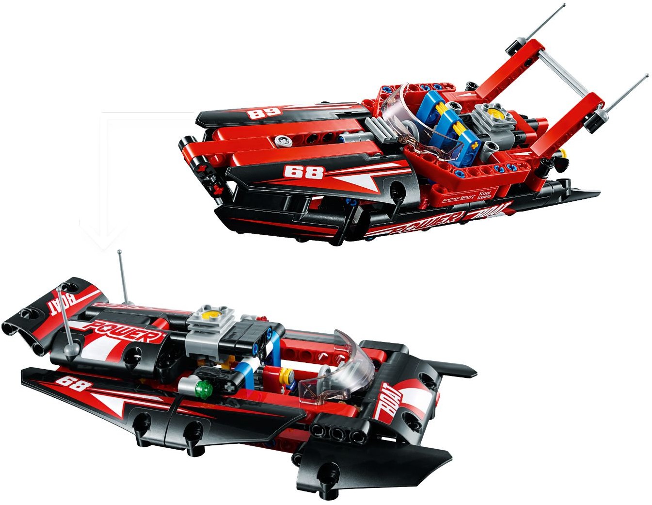 LEGO 42089 Power Boat - Speedboat Racing Toy
