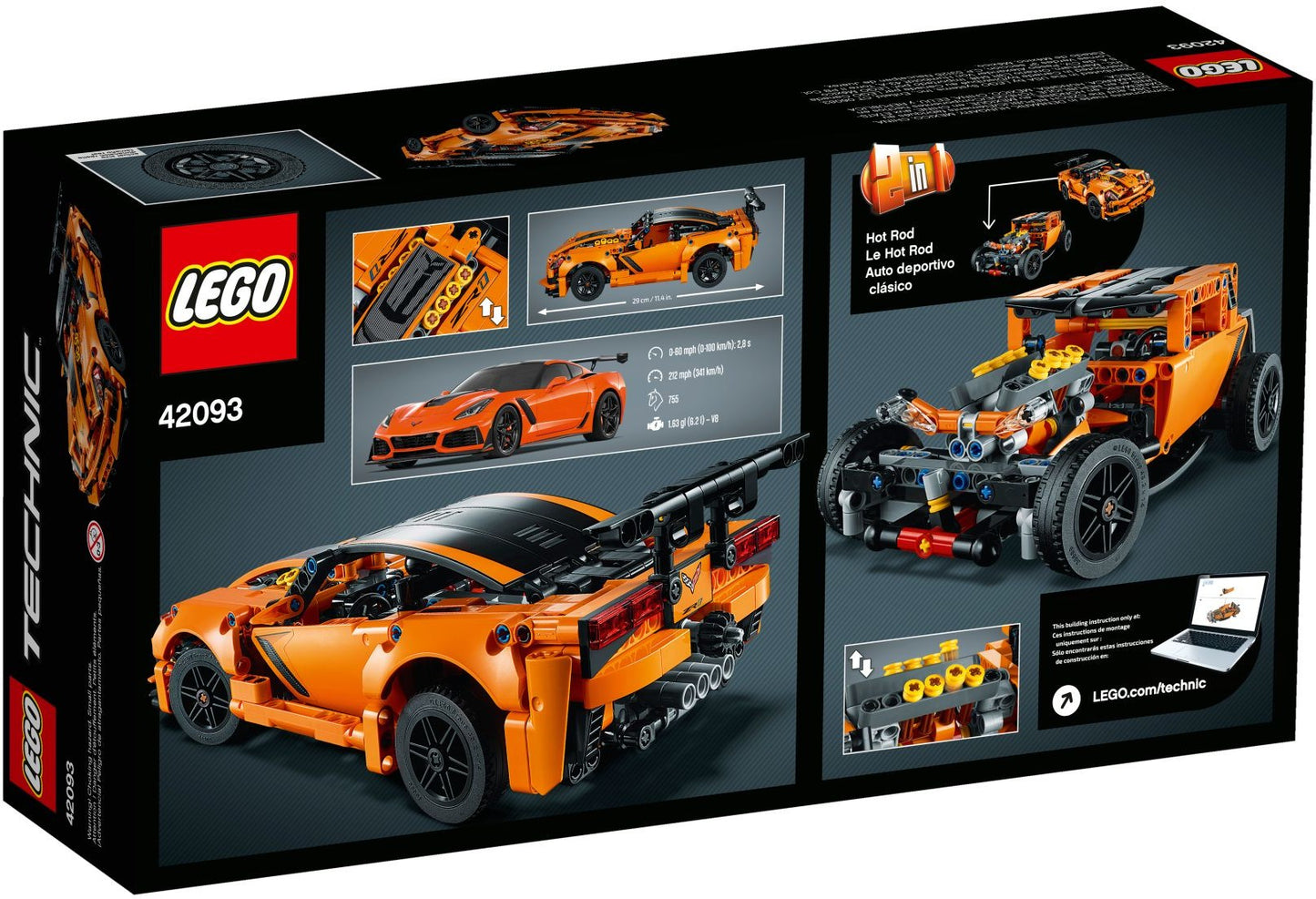 LEGO 42093 Technic Chevrolet Corvette ZR2- Auzzi Store
