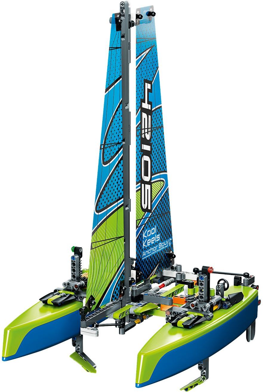 LEGO 42105 Catamaran - Floating Toy Sailboat & Powerboat 2-in-1 - SuperSaverAU - view 3