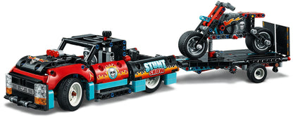 LEGO 42106 Stunt Show Truck & Bike - Pull-Back Motorcycle & Fire Ring