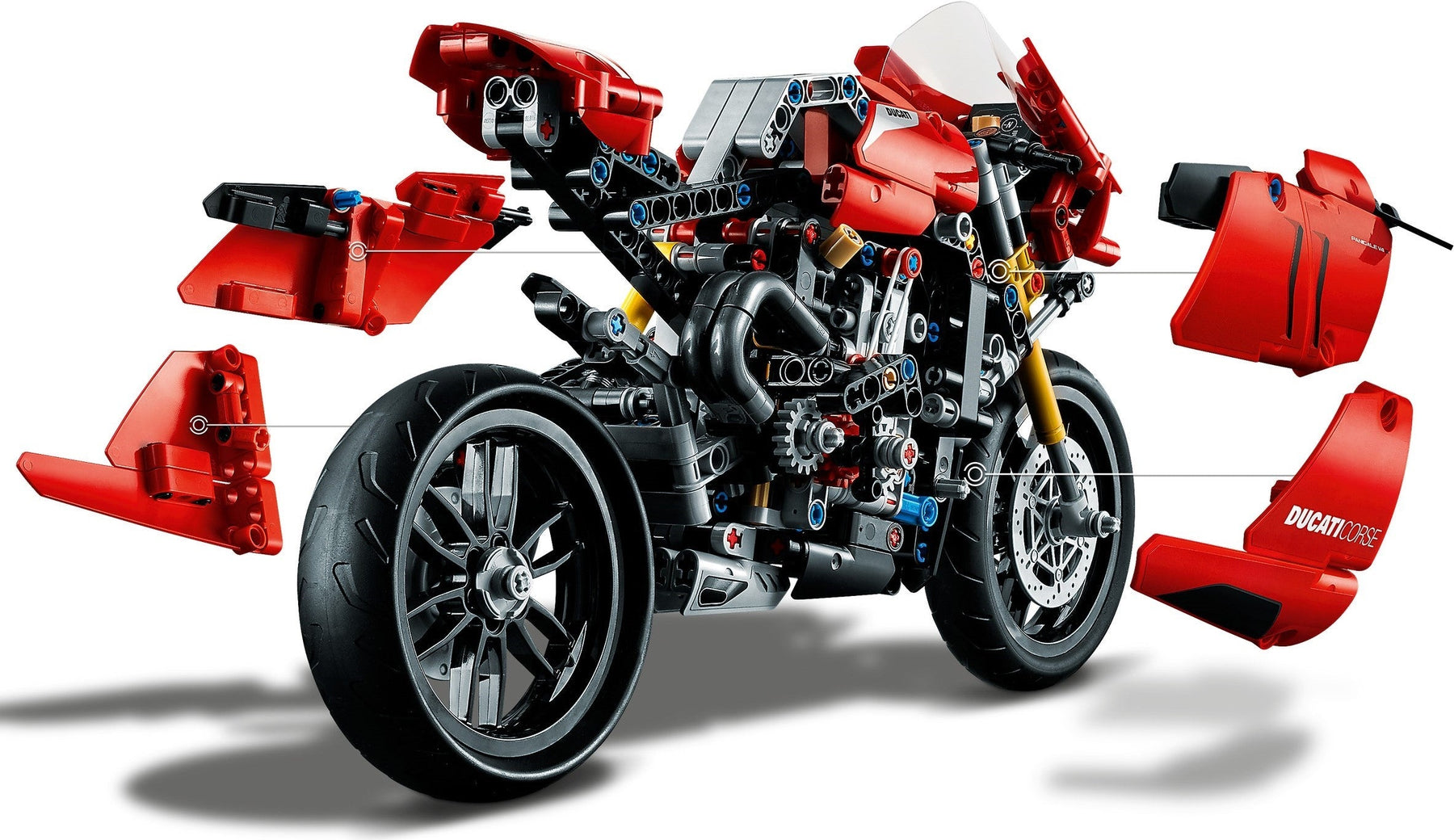 LEGO 42107 Ducati Panigale V4 R Model Motorcycle Kit - SuperSaverAU - view 7