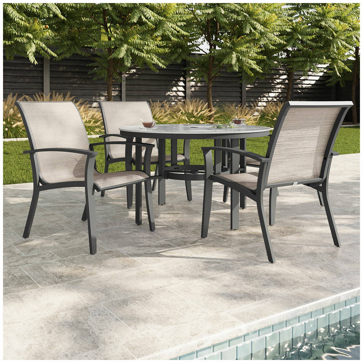 Agio Clearfield Sling Dining Set 5 Piece