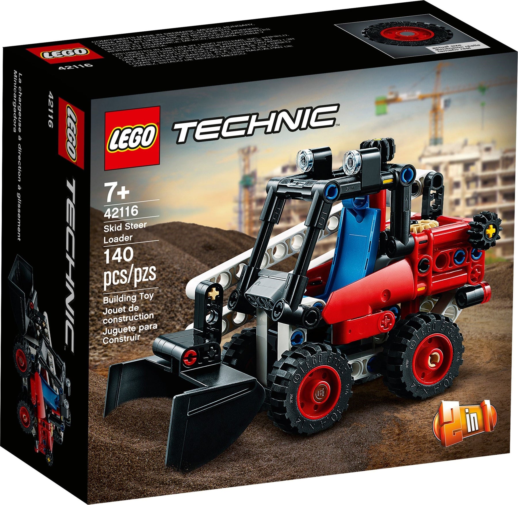 LEGO 42116 Skid Steer Loader & Hot Rod 2-in-1 Building Kit - SuperSaverAU - view 1