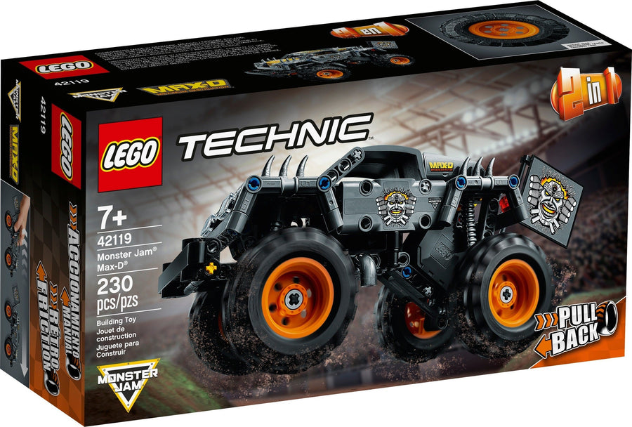 LEGO 42119 Technic Monster Jam Max-D Pull-Back Truck 2-in-1 - SuperSaverAU - view 1