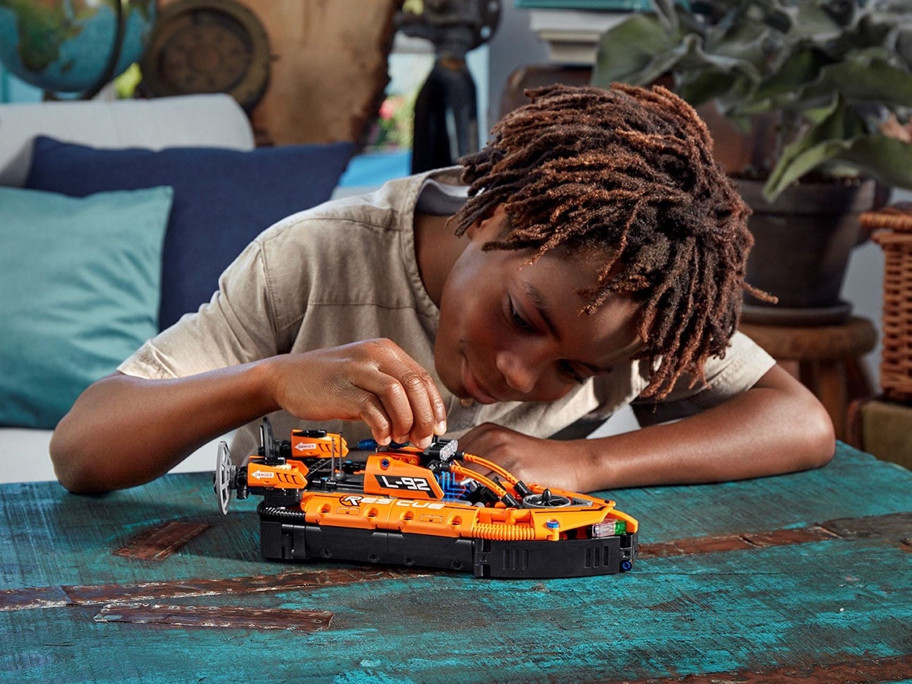 LEGO 42120 Rescue Hovercraft & Twin-Engine Aircraft Building Kit - SuperSaverAU - view 3