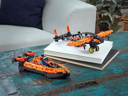 LEGO 42120 Rescue Hovercraft & Twin-Engine Aircraft Building Kit
