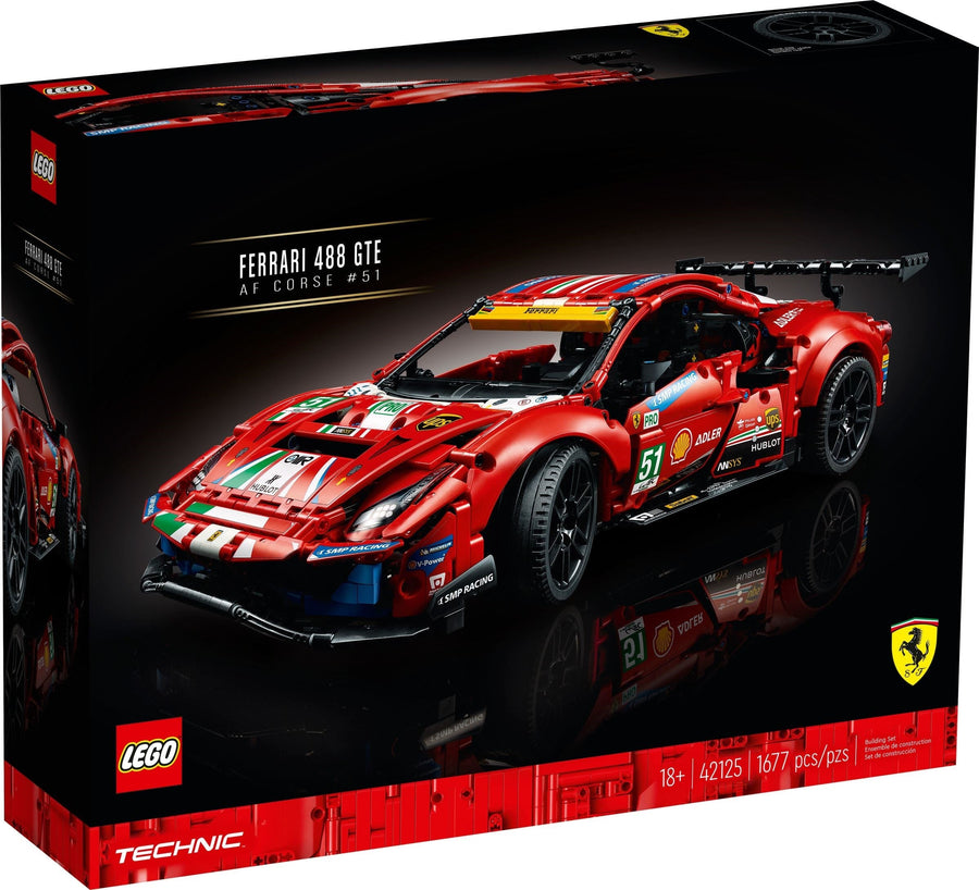 LEGO TECHNIC 42125 Ferrari 488 GTE ‘AF Corse #51’ - SuperSaverAU - view 1