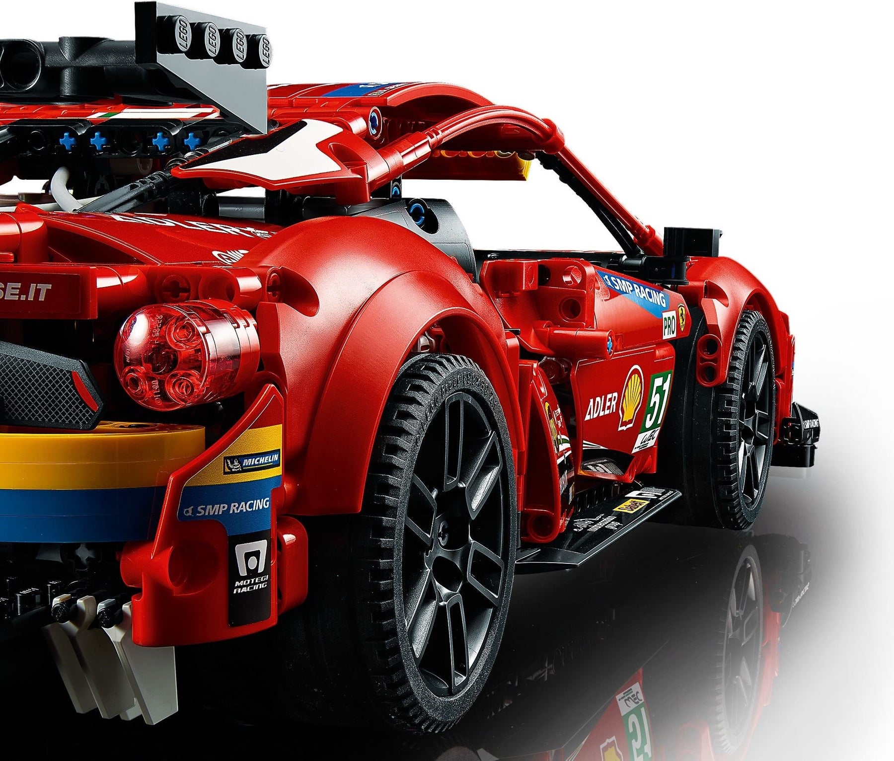 LEGO TECHNIC 42125 Ferrari 488 GTE ‘AF Corse #51’ - SuperSaverAU - view 4