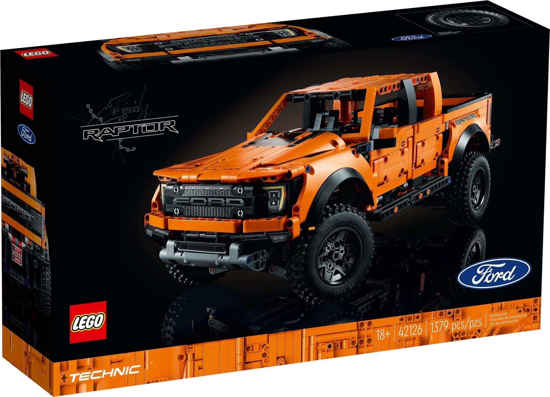 LEGO 42126 Ford F-150 Raptor Technic Truck Model Kit - SuperSaverAU - view 1